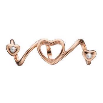 Christina Soulmate charm – rosaforgyldt sølv, 6 mm til Classic læderarmbånd
